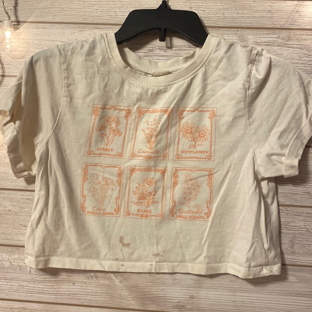 Cropped tee-shirt